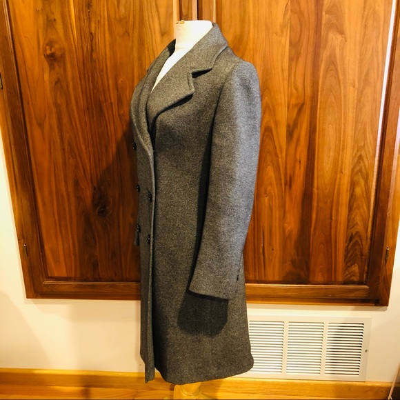 Vintage Regency Cashmere Gray Double Breasted Winter Coat size Small - Picture 4 of 8
